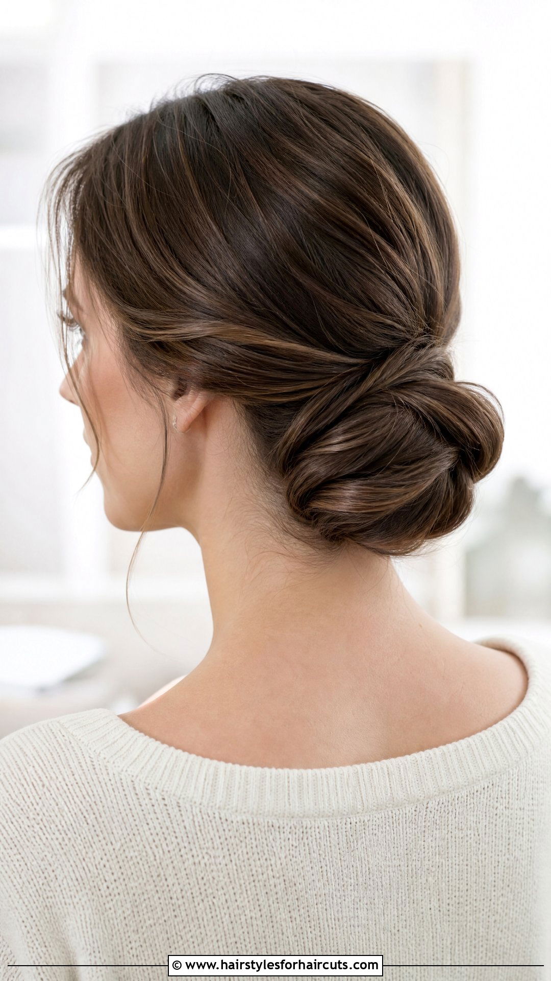 Low Chignon Updo - 25 updo hairstyles for long hair - 25 updo hairstyles for long hair
