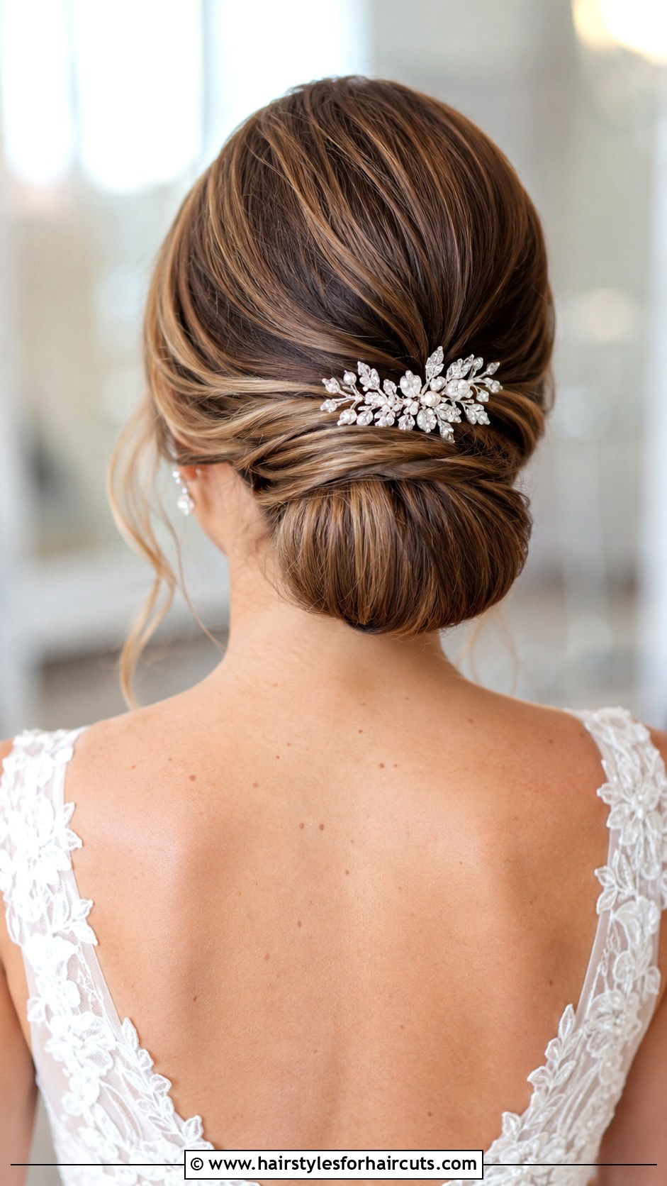 Low Chignon Updo - 25 updo hairstyles for short hair - 25 updo hairstyles for short hair