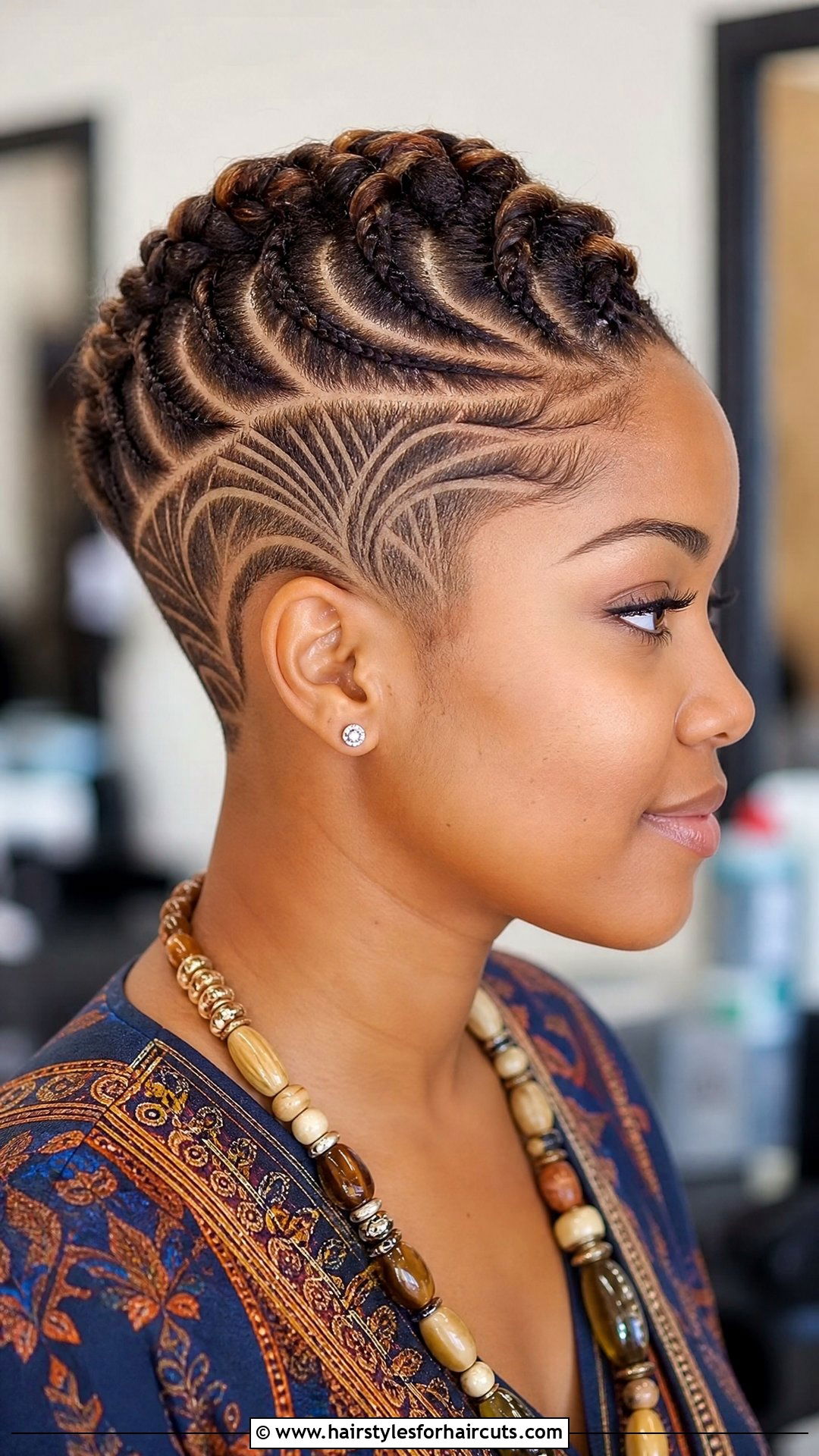 Low Cut Plaited Design - 25 woman low cut hairstyles - 25 woman low cut hairstyles