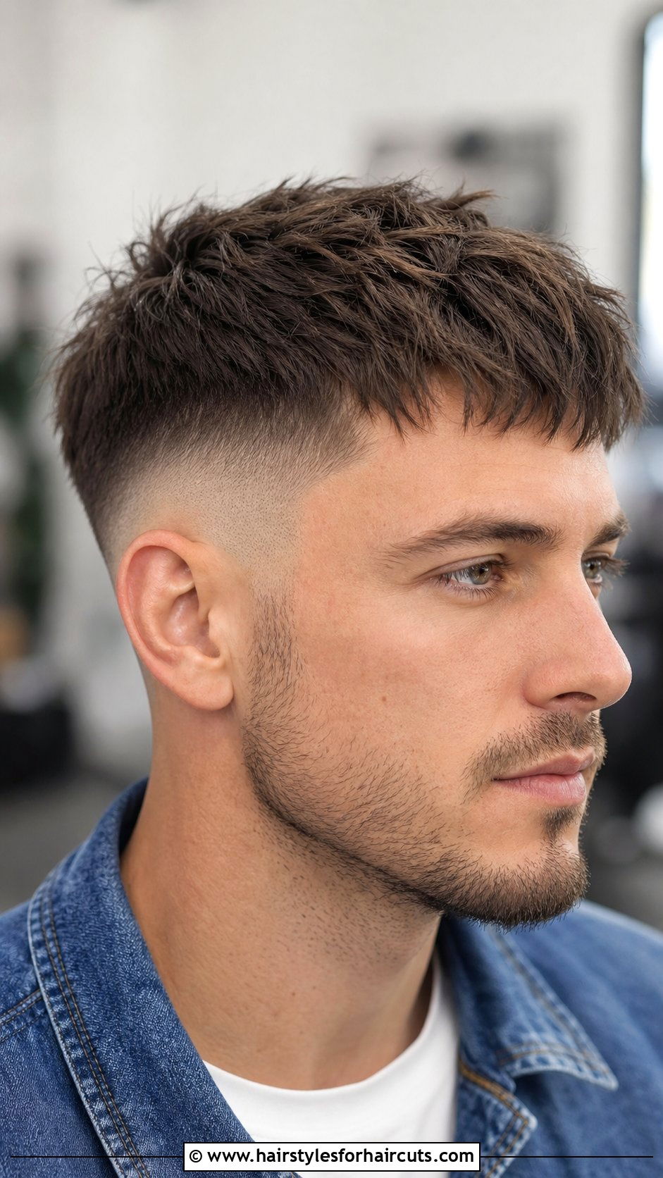 Low Fade Textured Fringe - 25 low fade haircuts for short hair - 25 low fade haircuts for short hair