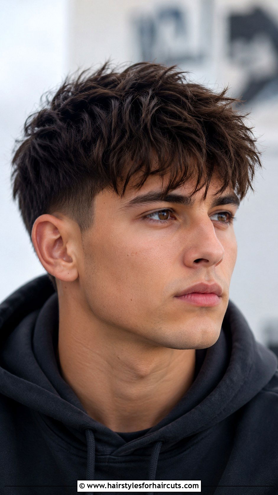 Low Fade With Messy Fringe - 25 fade haircuts with hair on top - 25 fade haircuts with hair on top