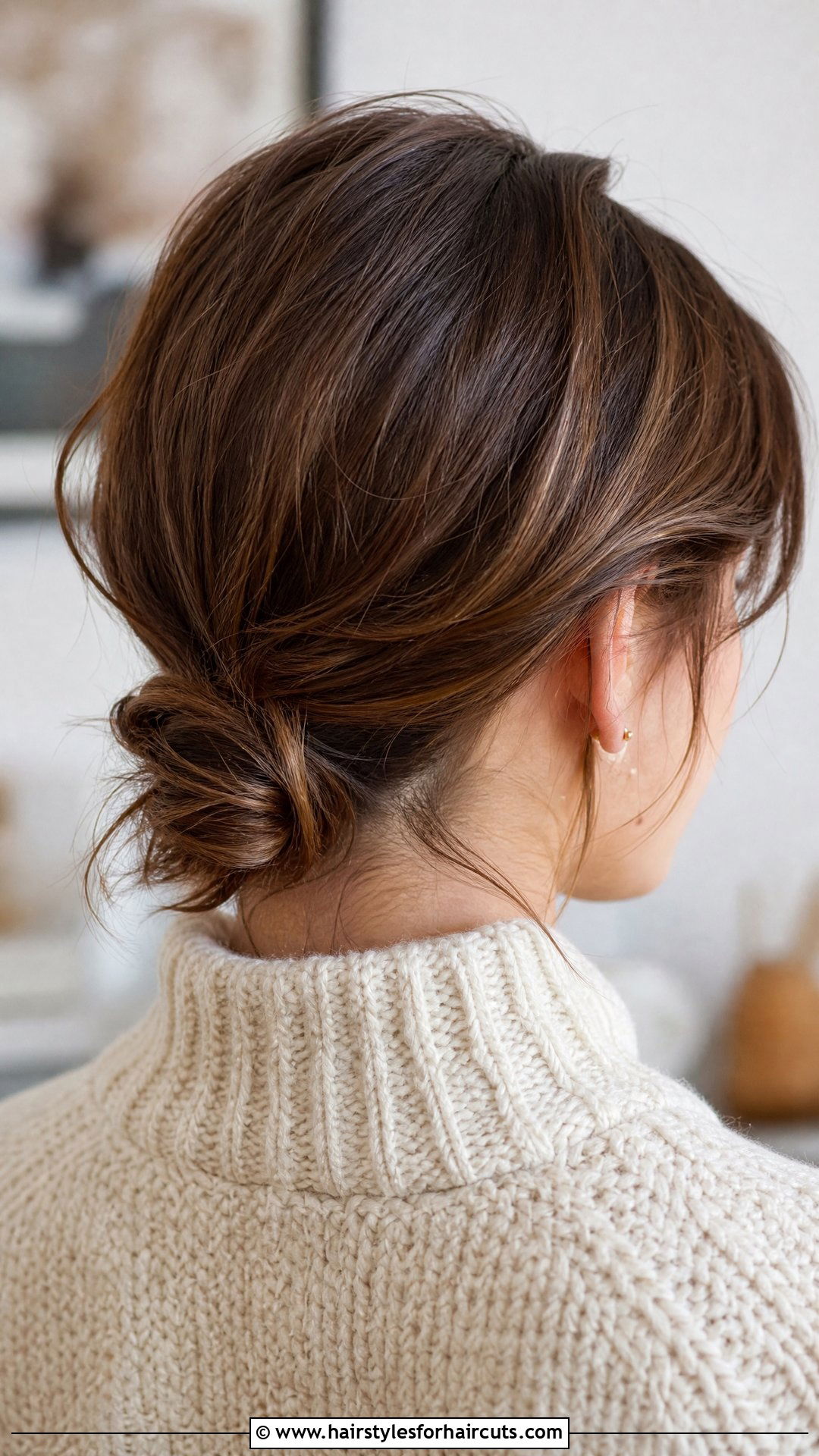 Low Knot Updo For Short Hair - 25 up do hairstyles for short hair - 25 up do hairstyles for short hair