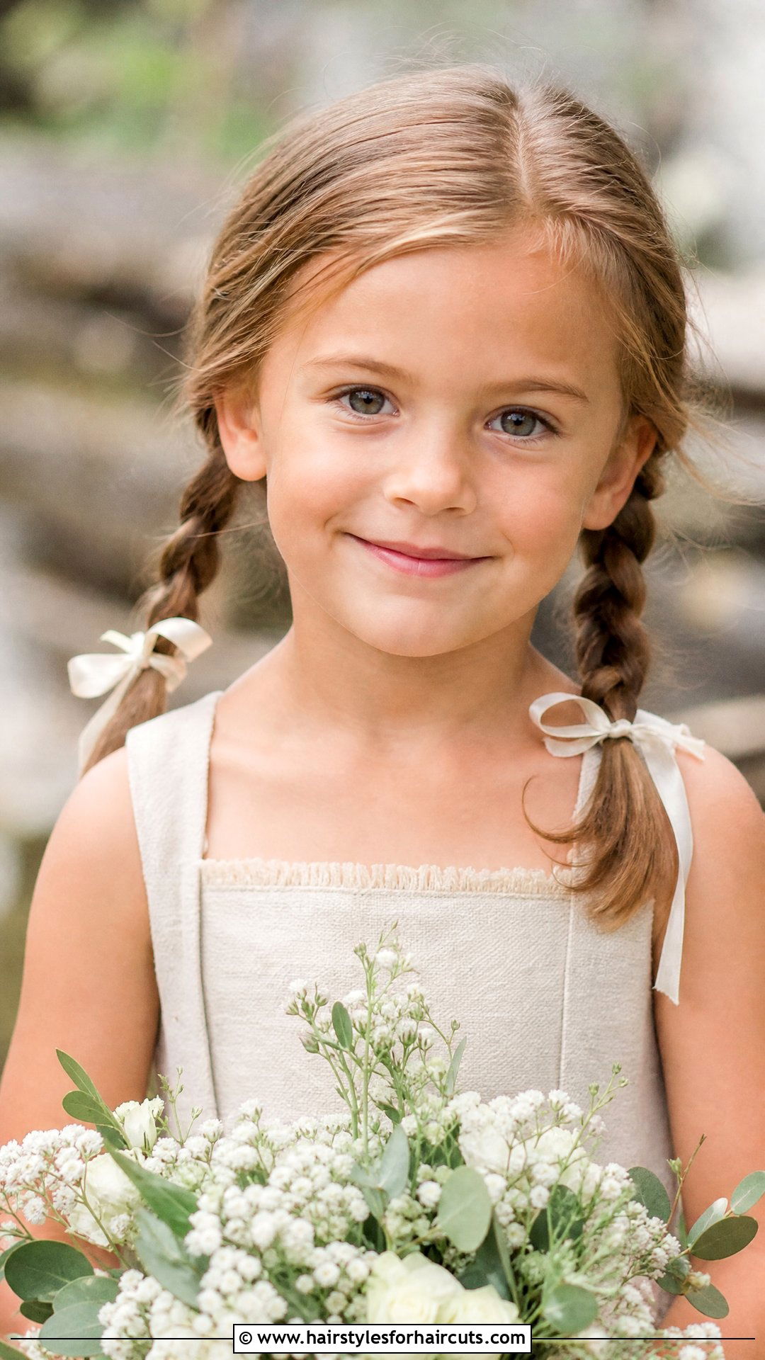 Low Pigtail Braids - 25 flower girl hairstyles - 25 flower girl hairstyles