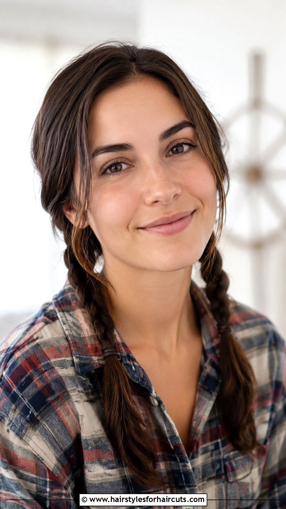 Low Pigtail Braids Hairstyle - 25 fast hairstyles - 25 fast hairstyles