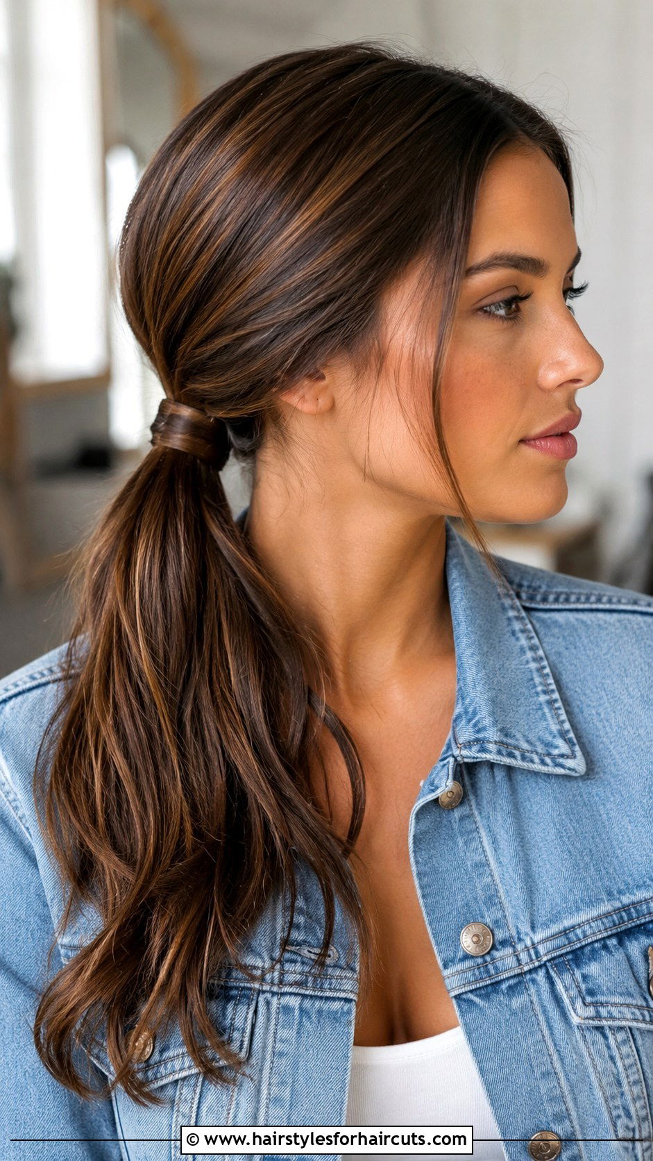 Low Side Ponytail - 25 side hairstyles - 25 side hairstyles
