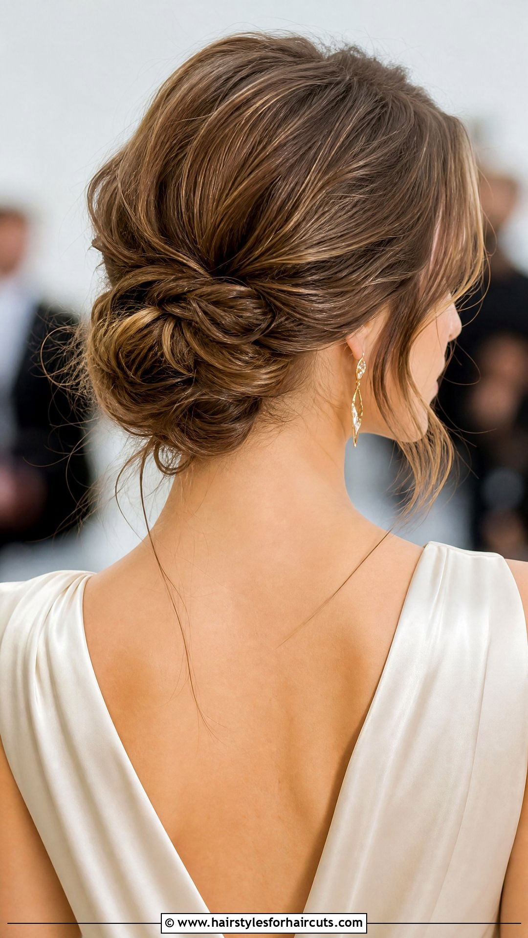 Low Textured Chignon - 25 pageant hairstyles for long hair - 25 pageant hairstyles for long hair