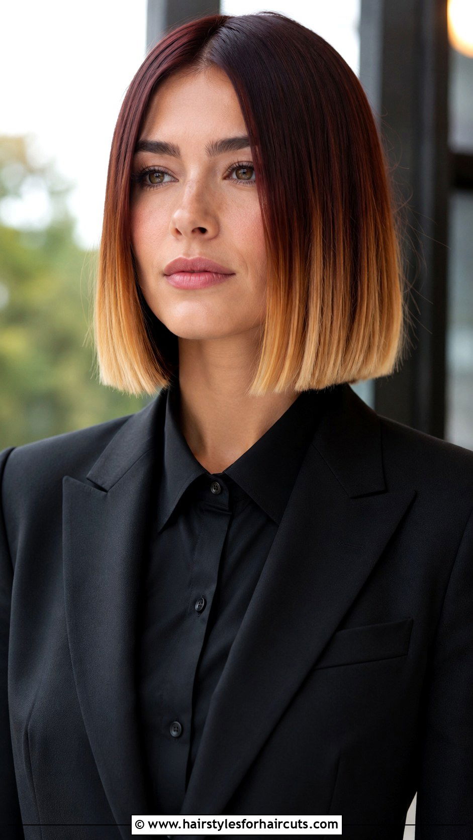 Mahogany And Blonde Blunt Cut - 25 blonde and red hairstyles - 25 blonde and red hairstyles