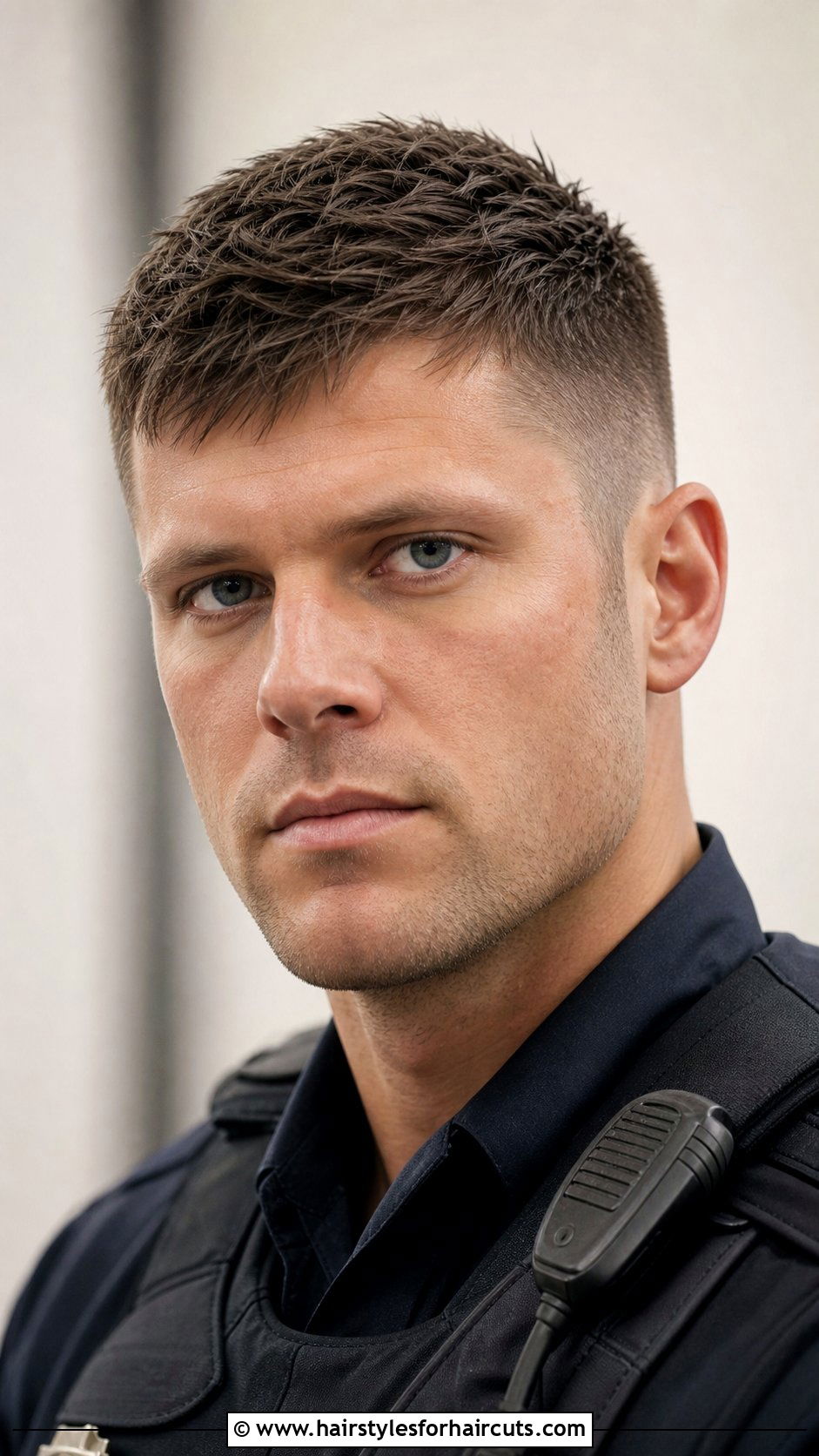 Male Textured Crop Police Hairstyle - 25 police hairstyles - 25 police hairstyles