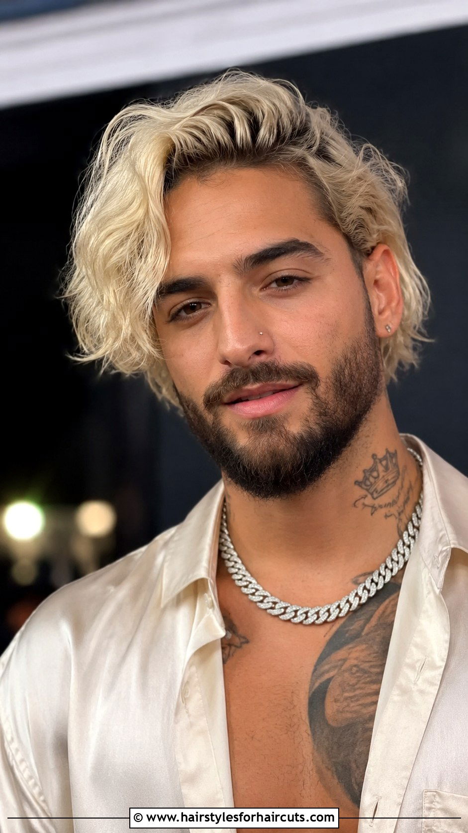 Maluma Platinum Blonde Waves - 25 maluma hairstyles - 25 maluma hairstyles