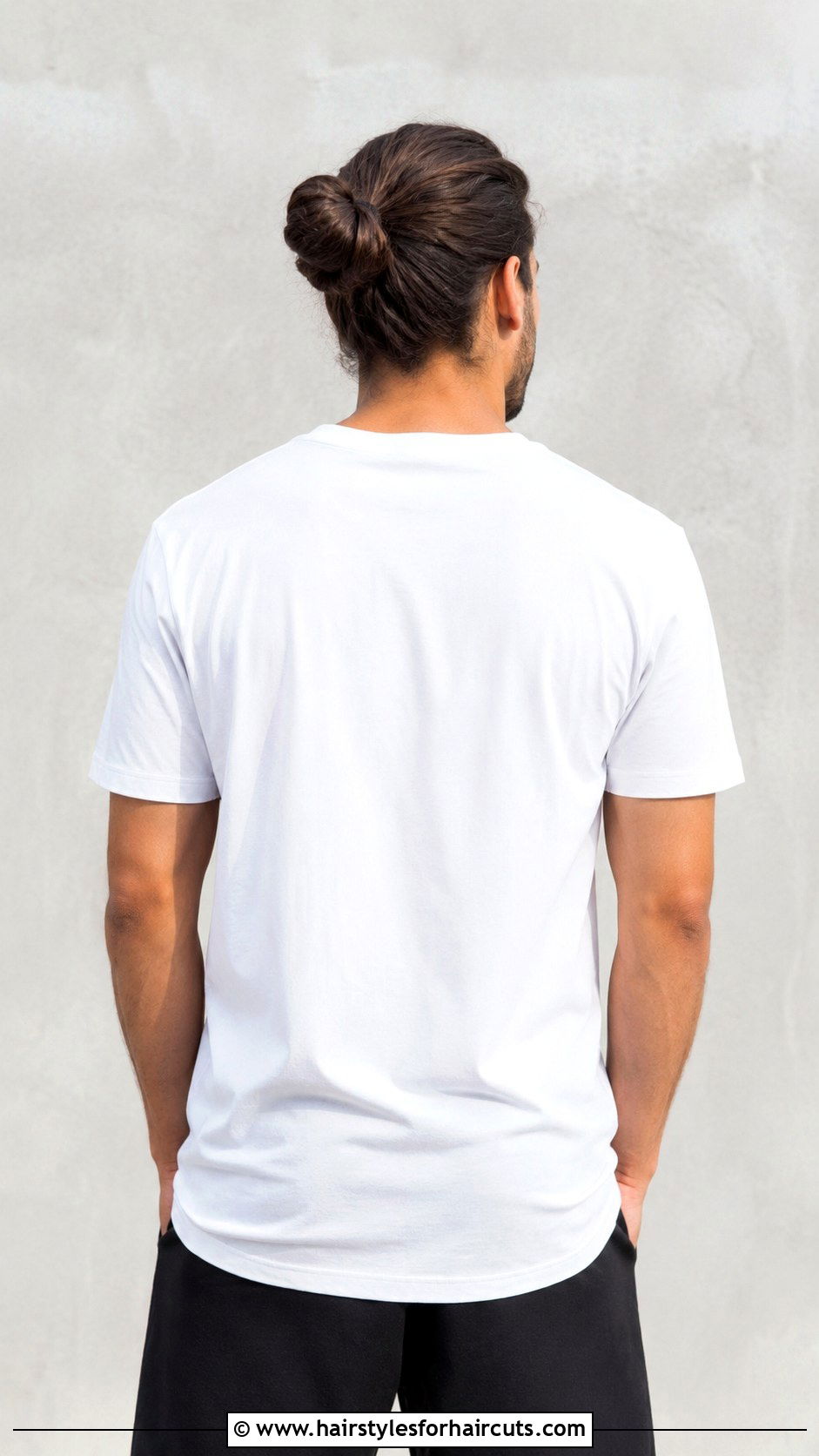 Man Bun Back View - 25 back side hairstyles for man - 25 back side hairstyles for man