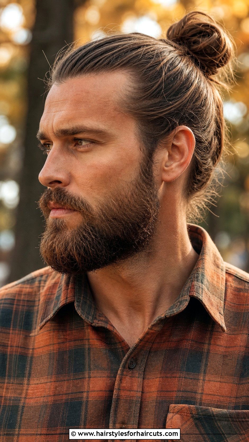 Man Bun With Beard - 25 hair beard hairstyles - 25 hair beard hairstyles