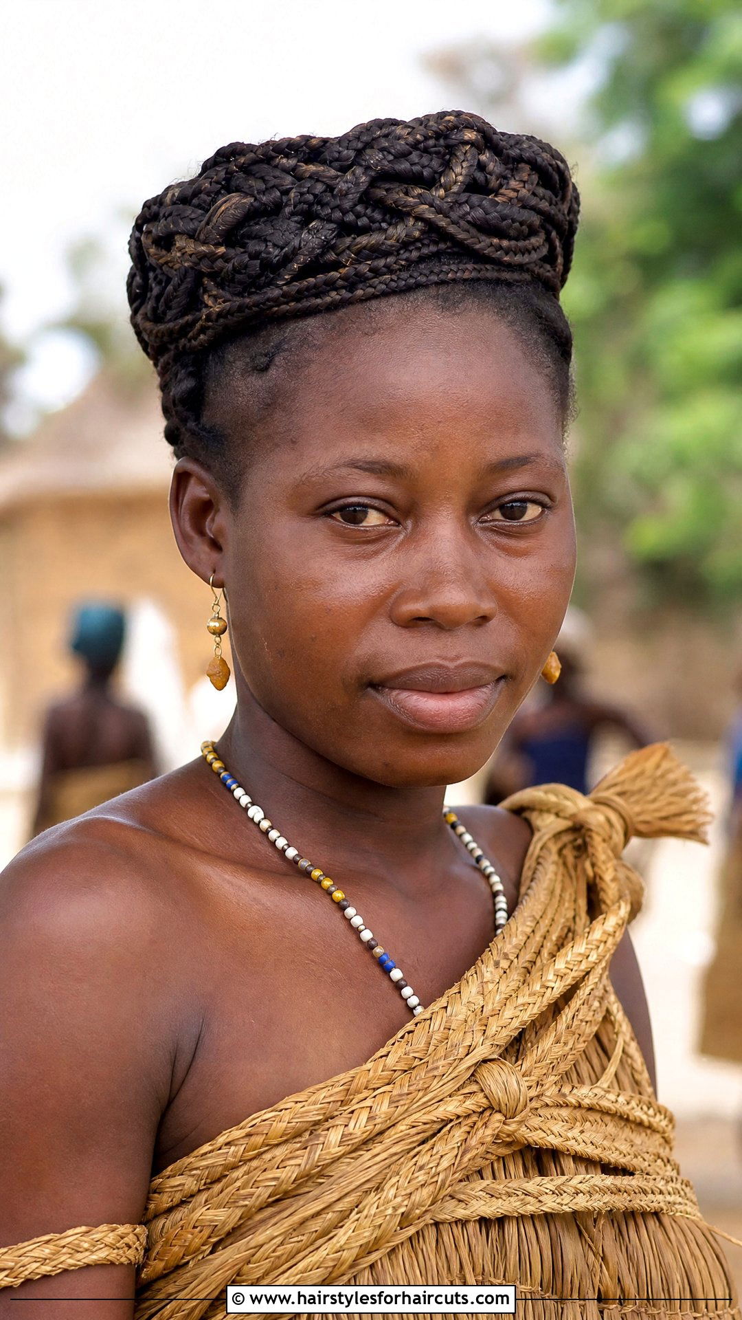 Mangbetu Braided Crown Hairstyle - 25 ancient african hairstyles - 25 ancient african hairstyles