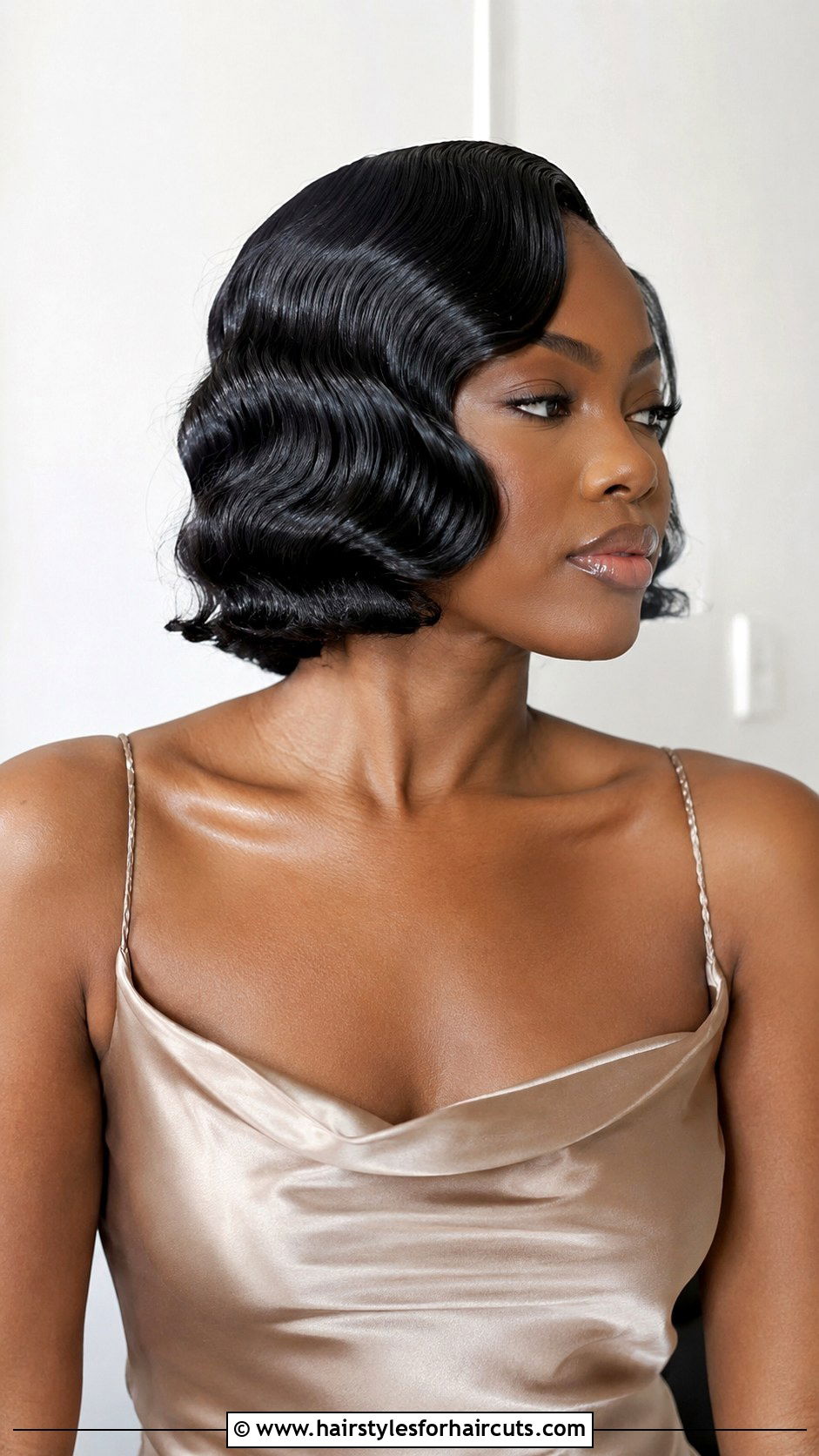 Marcel Wave Bob - 25 1920s hairstyles for black hair - 25 1920s hairstyles for black hair
