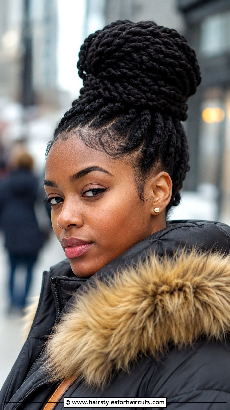 Marley Twists Bun - 25 easy hairstyles for thick hair black girl - 25 easy hairstyles for thick hair black girl