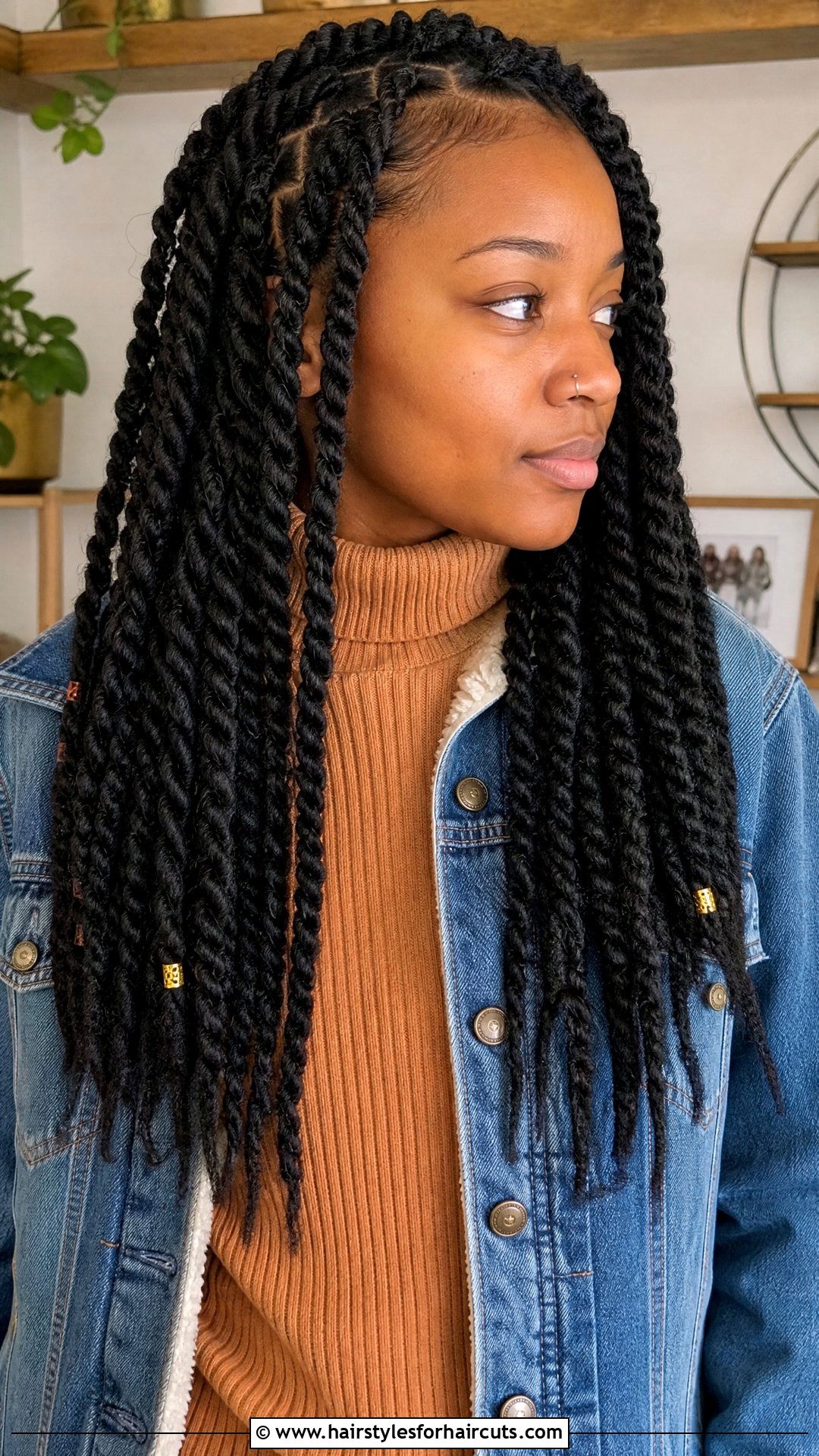 Marley Twists Protective Hairstyle - 25 beginner easy protective hairstyles for natural hair - 25 beginner easy protective hairstyles for natural hair