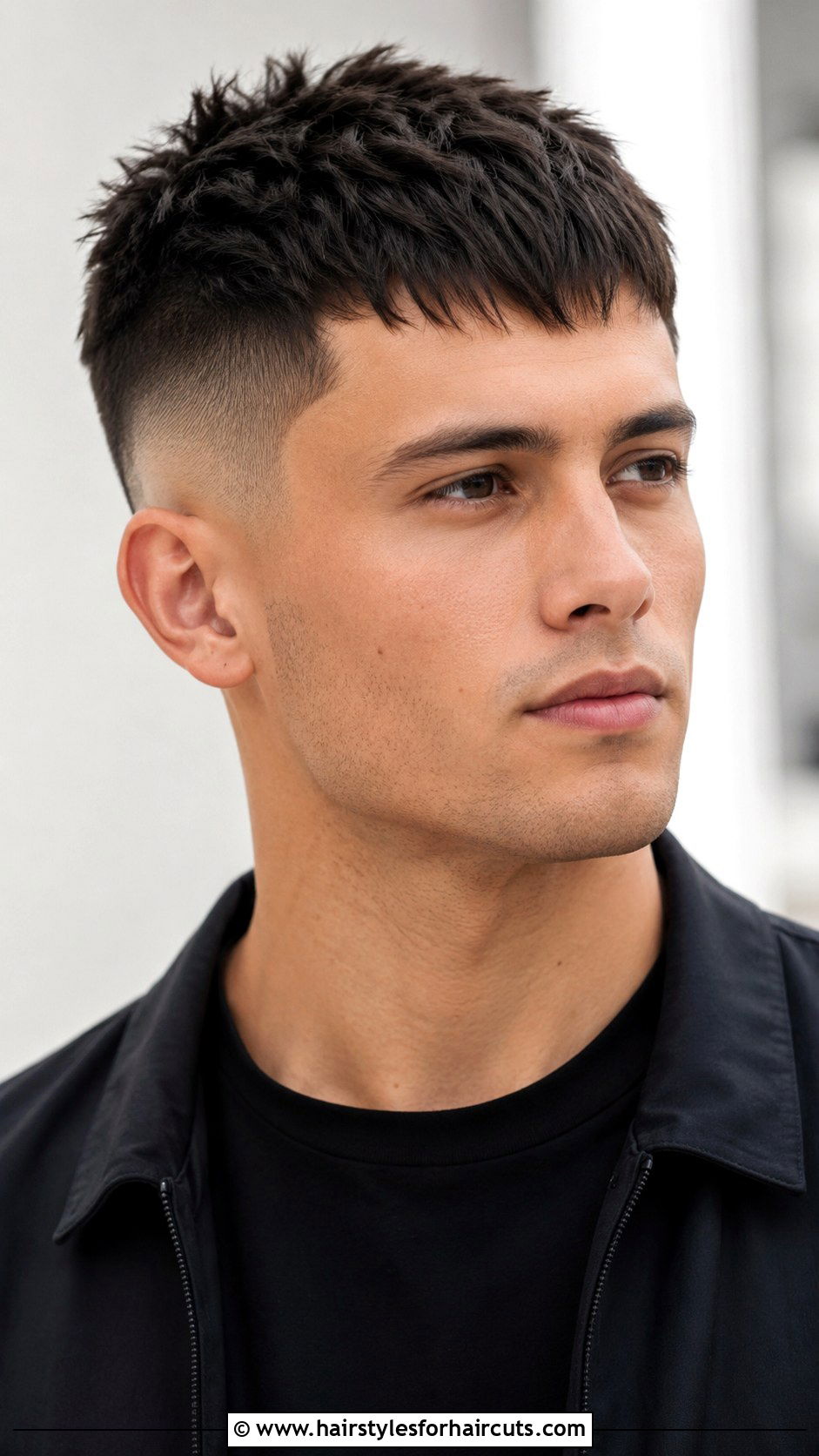 Matte French Crop Haircut - 25 hairstyles powder - 25 hairstyles powder