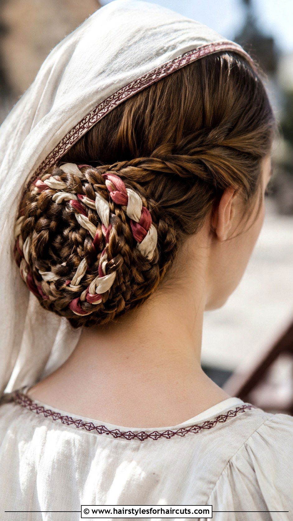 Medieval Braided Updo - 25 historical hairstyles - 25 historical hairstyles