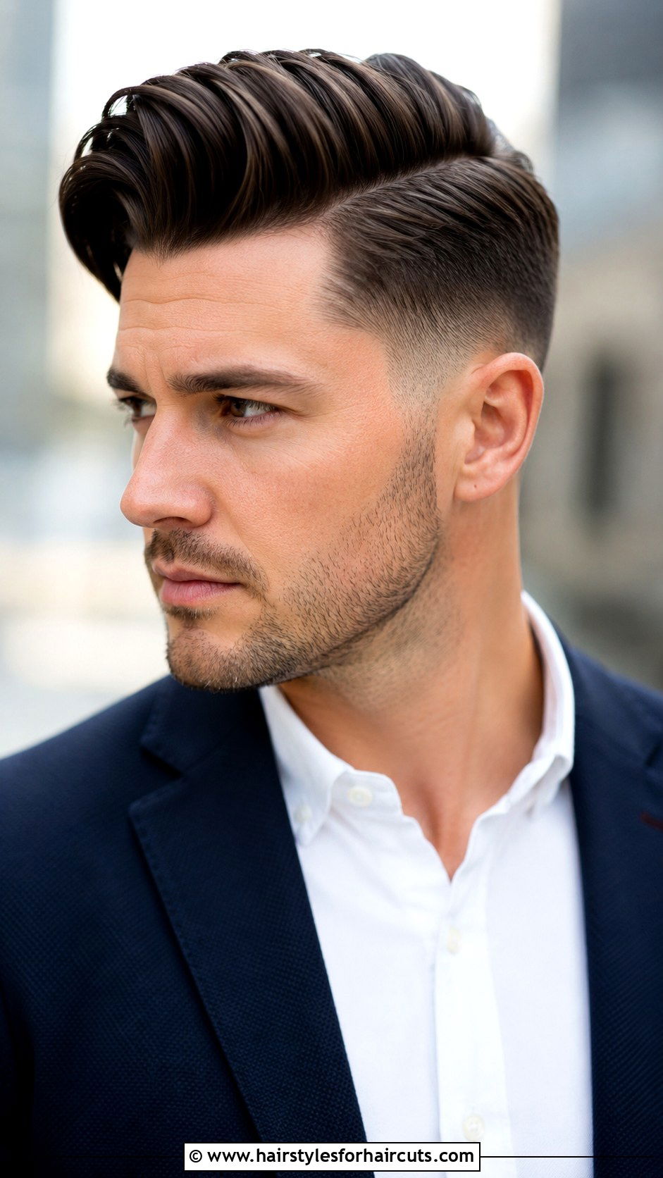 Medium Comb Over Fade Transplant - 25 haircuts after hair transplant - 25 haircuts after hair transplant