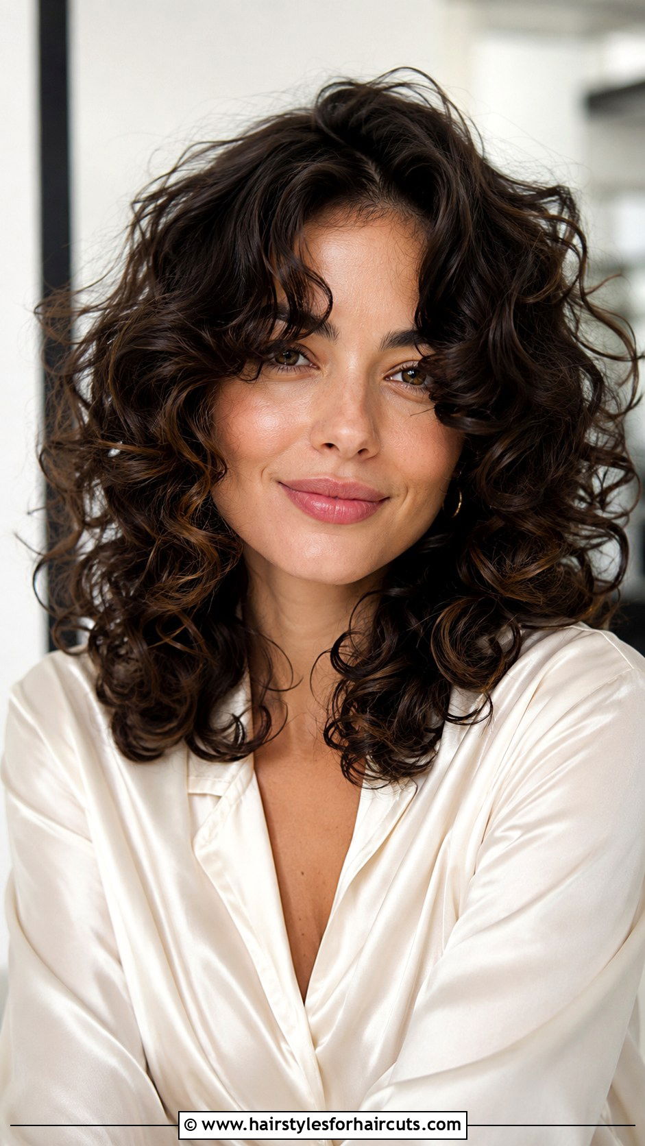 Medium Curly Butterfly Haircut - 25 curly thin hair haircuts - 25 curly thin hair haircuts