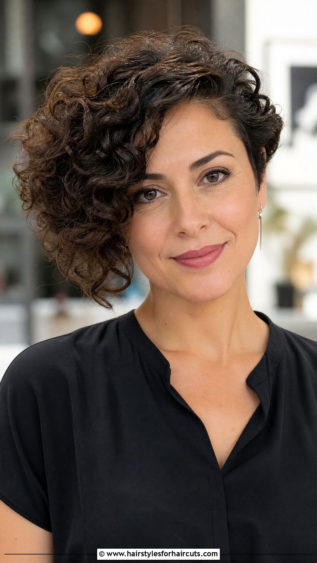 Medium Curly Cut With Side Part - 25 best haircuts for curly hair oval face - 25 best haircuts for curly hair oval face