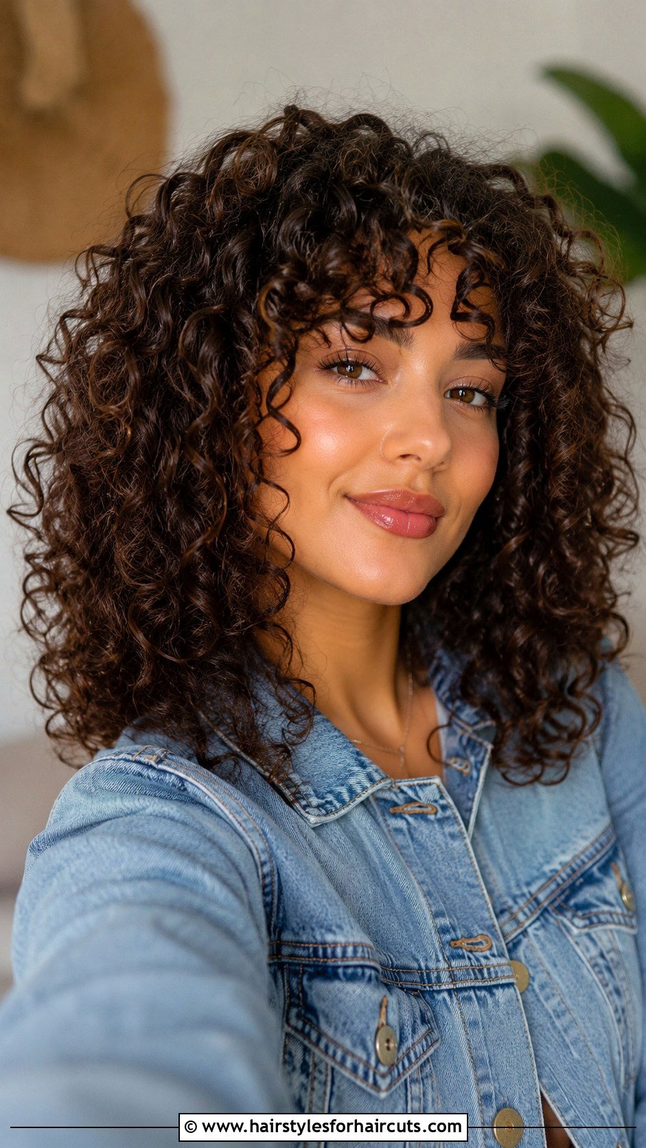 Medium Curly Hair With Curly Bangs - 25 hairstyles for medium hair with bangs - 25 hairstyles for medium hair with bangs