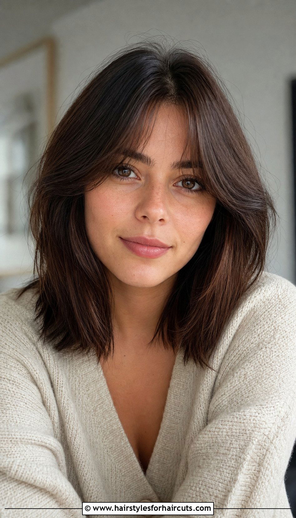 Medium Curtain Bangs Haircut - 25 hairstyles for medium hair - 25 hairstyles for medium hair