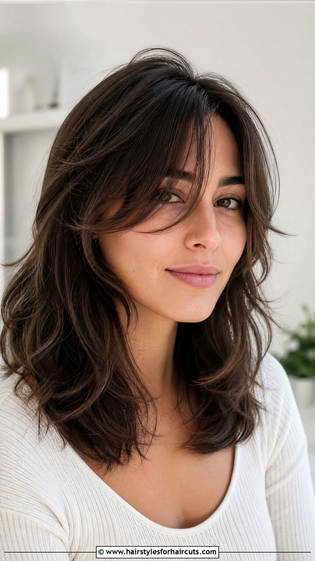 Medium Hair With Curtain Bangs - 25 medium length thick hairstyles - 25 medium length thick hairstyles