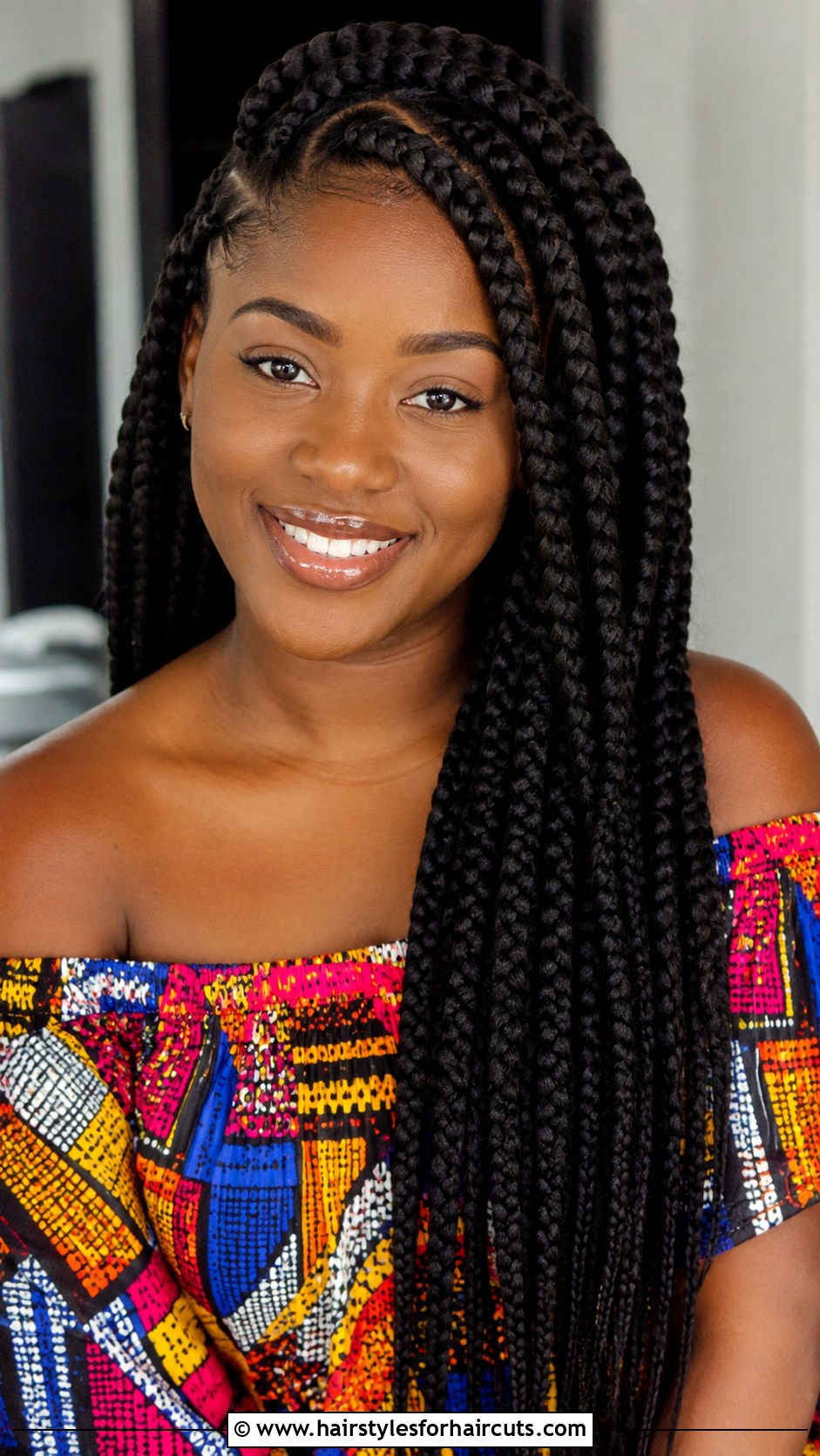 Medium Jumbo Box Braids - 25 medium braid hairstyles for black hair - 25 medium braid hairstyles for black hair