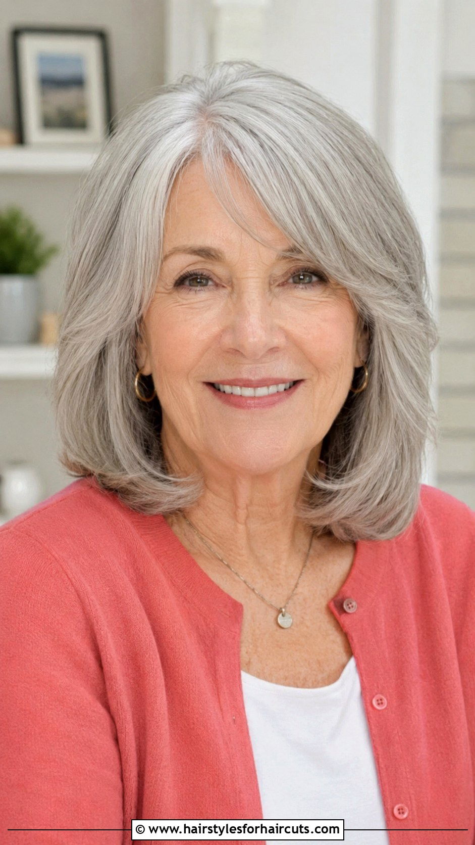 Medium Layered Haircut - 25 haircuts for women over 65 - 25 haircuts for women over 65