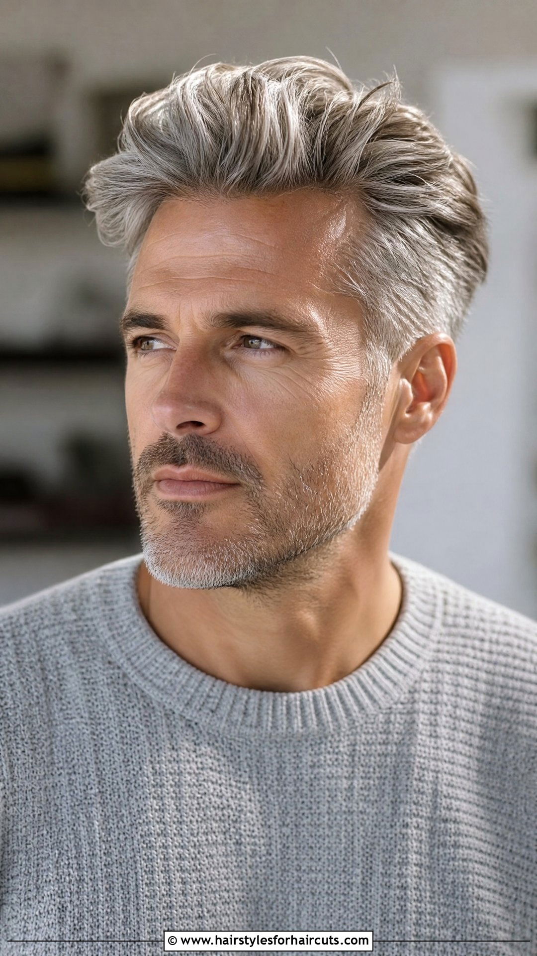 Medium Length Silver Quiff - 25 silver fox hairstyles - 25 silver fox hairstyles