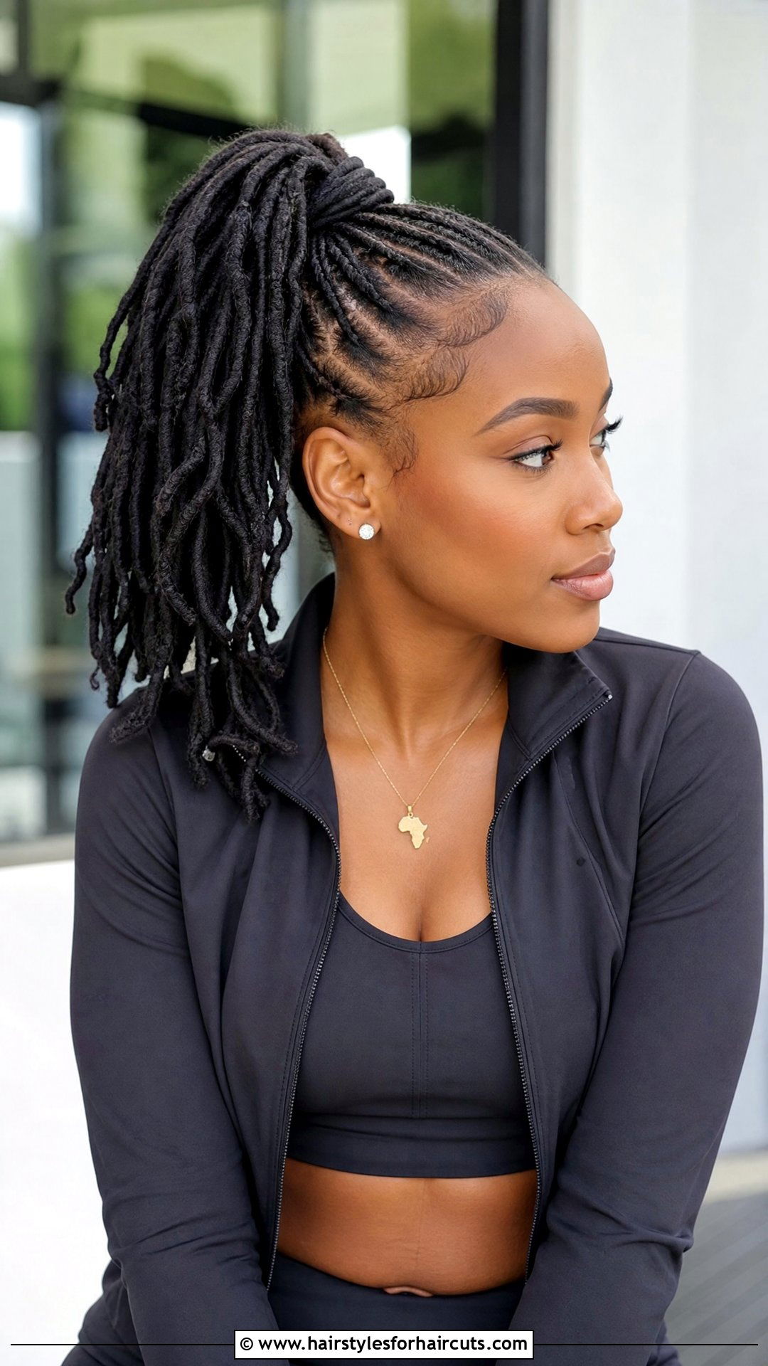 Medium Locs Ponytail - 25 loc hairstyles for medium length hair - 25 loc hairstyles for medium length hair