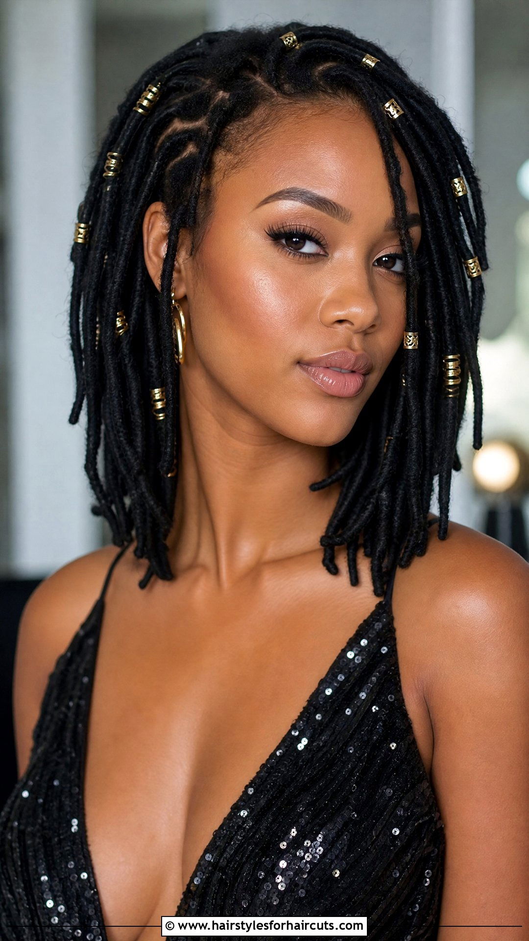 Medium Locs With Cuffs - 25 loc hairstyles for medium length hair - 25 loc hairstyles for medium length hair
