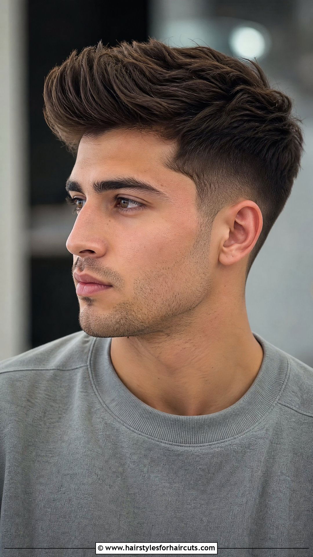 Medium Quiff With Low Fade - 25 medium hair fade haircuts - 25 medium hair fade haircuts