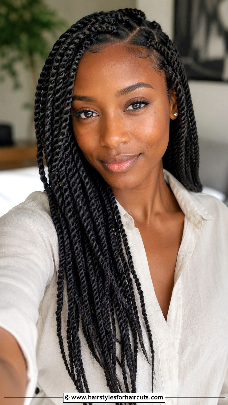 Medium Rope Twists - 25 medium hairstyles for black women - 25 medium hairstyles for black women