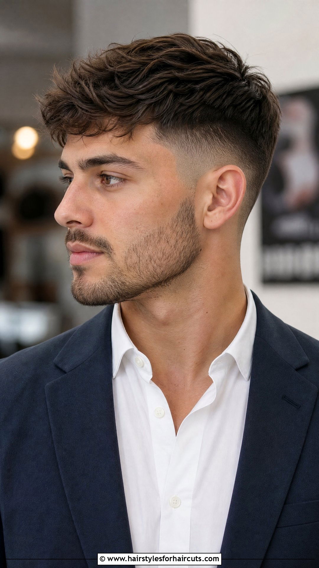 Medium Scissor Cut Fade - 25 medium hair fade haircuts - 25 medium hair fade haircuts