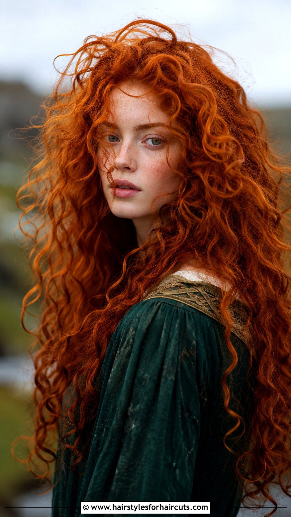 Merida Wild Red Curly Hair - 25 cartoon hairstyles - 25 cartoon hairstyles