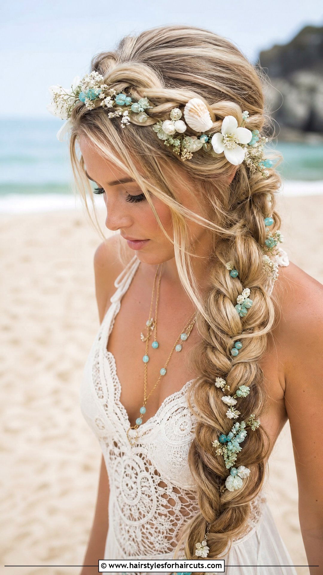 Mermaid Braid Flower Crown Long Hair - 25 flower crown hairstyles for long hair - 25 flower crown hairstyles for long hair