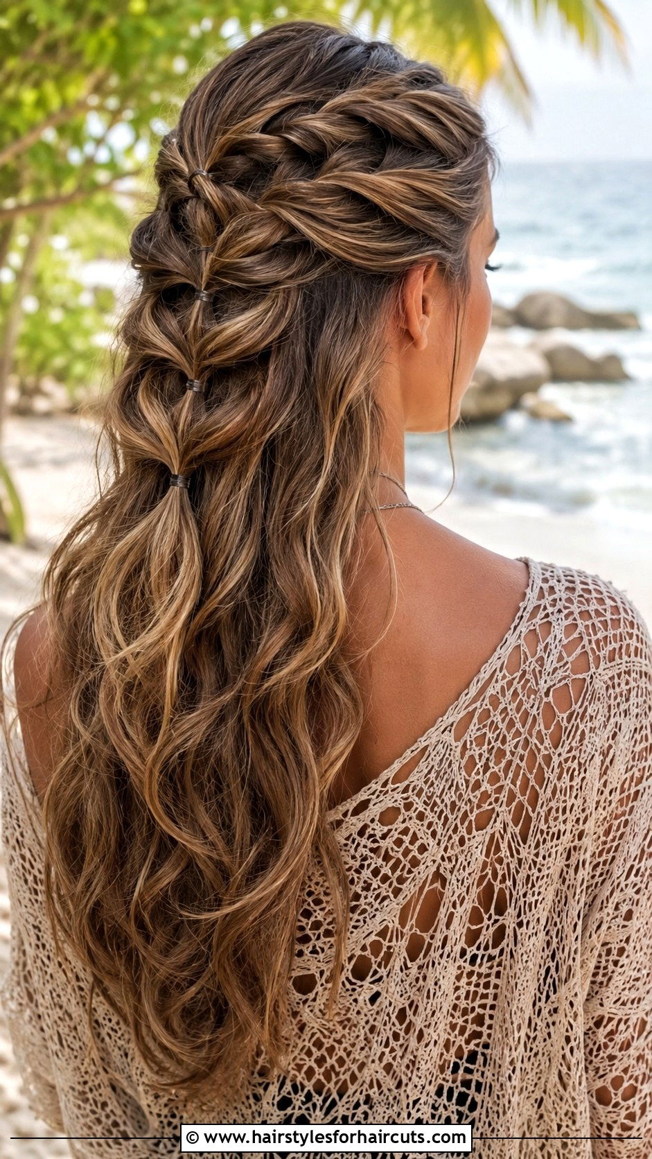 Mermaid Braid Half Up Style - 25 complicated hairstyles - 25 complicated hairstyles