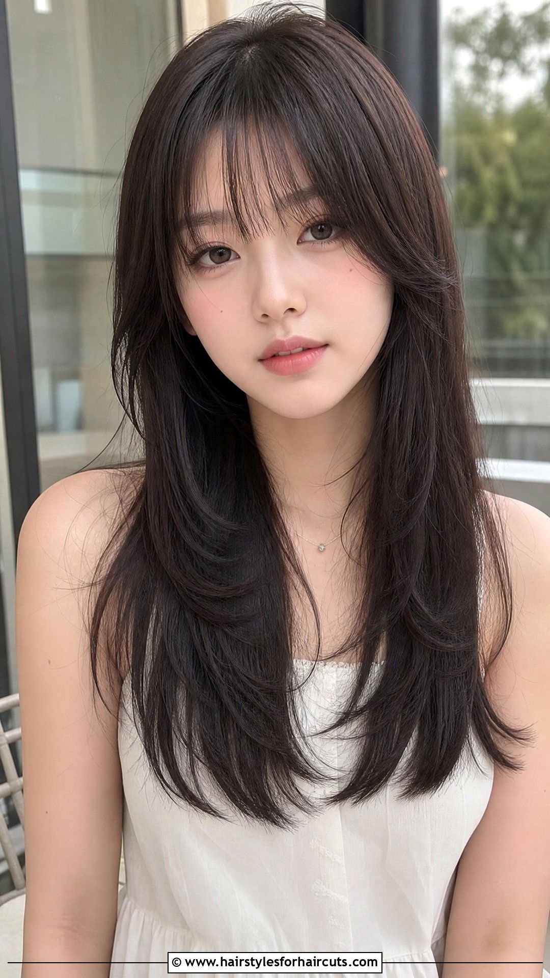 Mermaid Haircut Straight Hair With Wispy Bangs - 25 mermaid haircuts straight hair - 25 mermaid haircuts straight hair