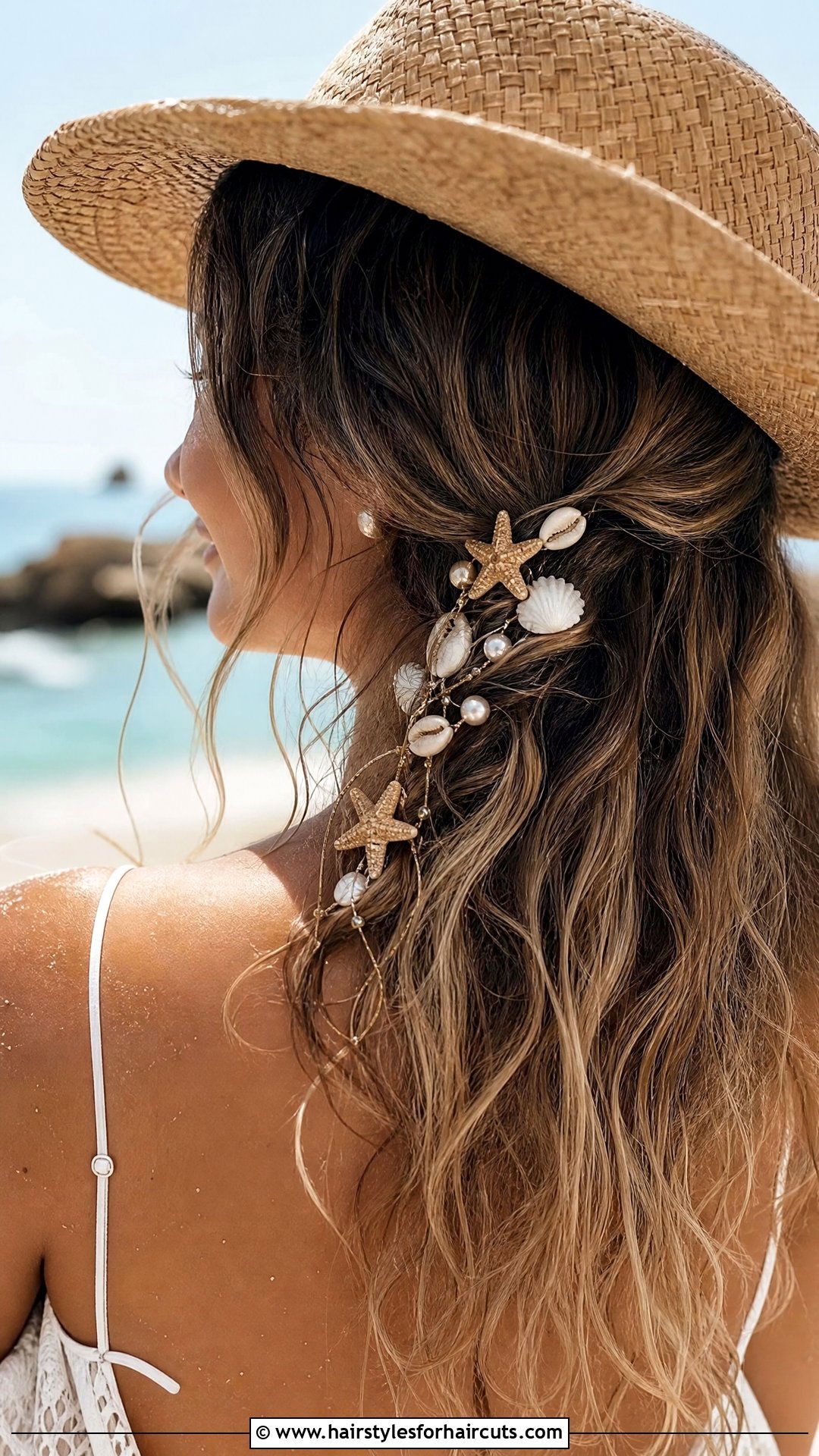 Mermaid Shell Hair Accessory Look - 25 mermaid hairstyles - 25 mermaid hairstyles