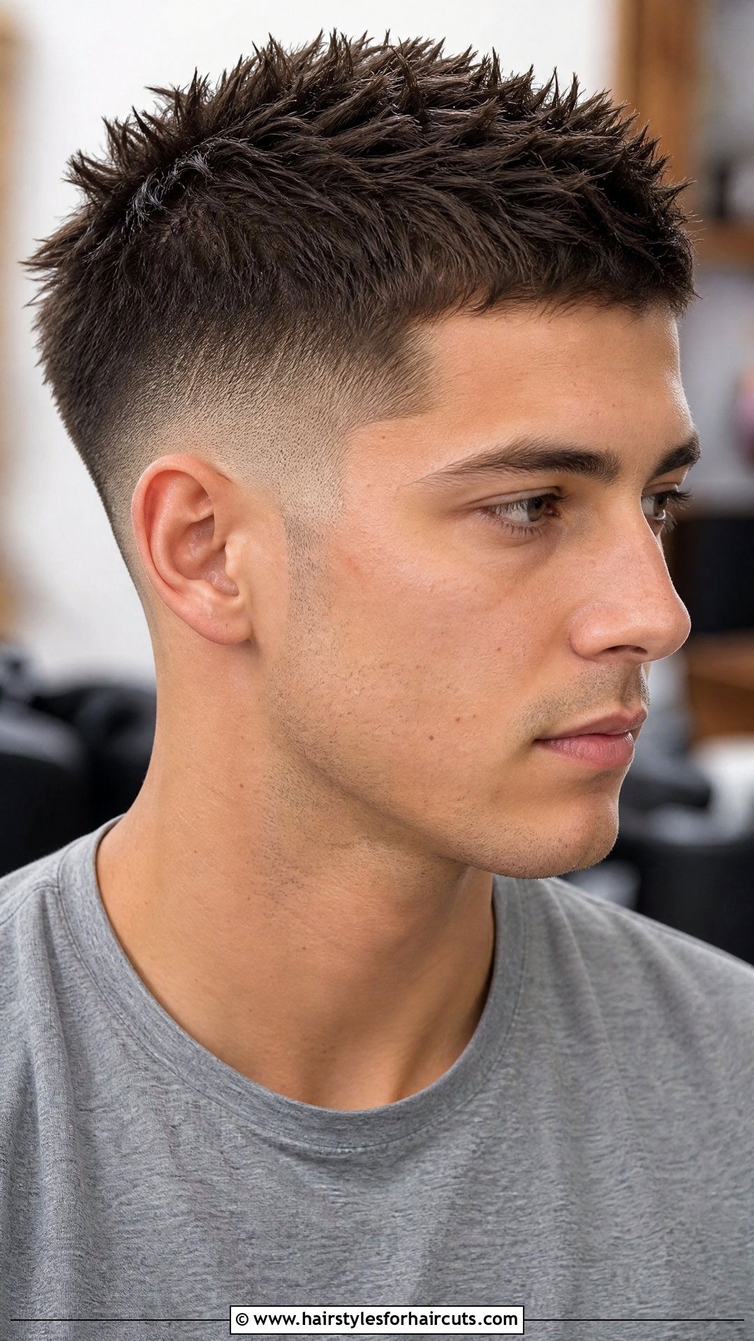 Messi Spiky Crew Cut Taper Fade - 25 soccer hairstyles - 25 soccer hairstyles