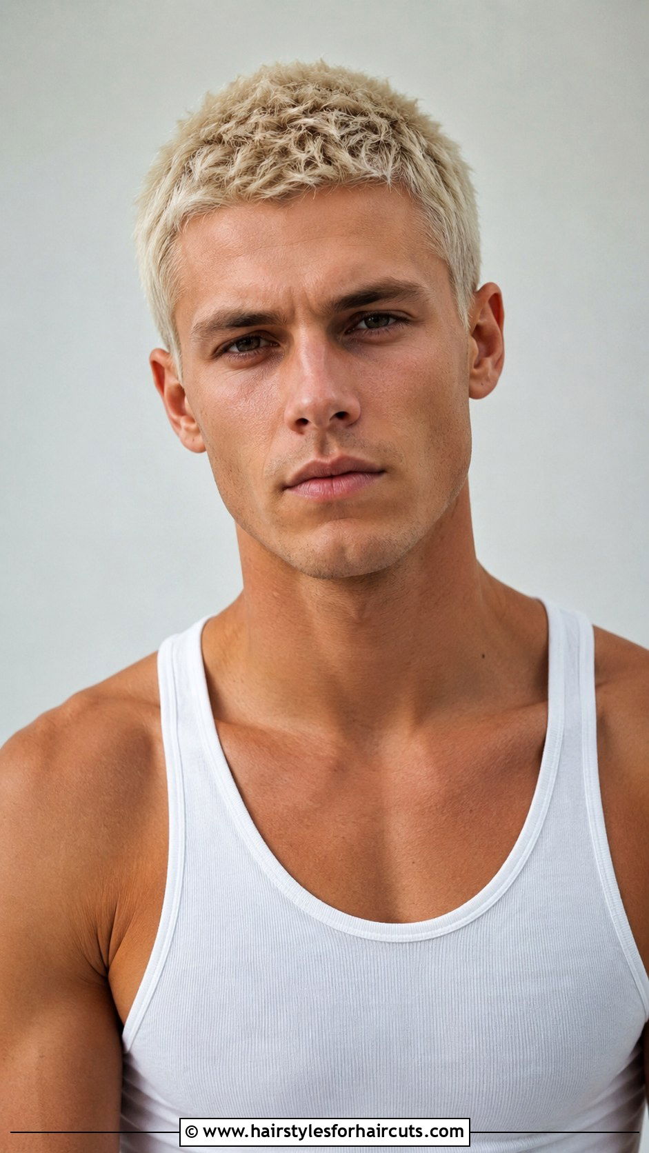 Messy Beach Blonde Buzz Cut - 25 beach boy haircuts - 25 beach boy haircuts