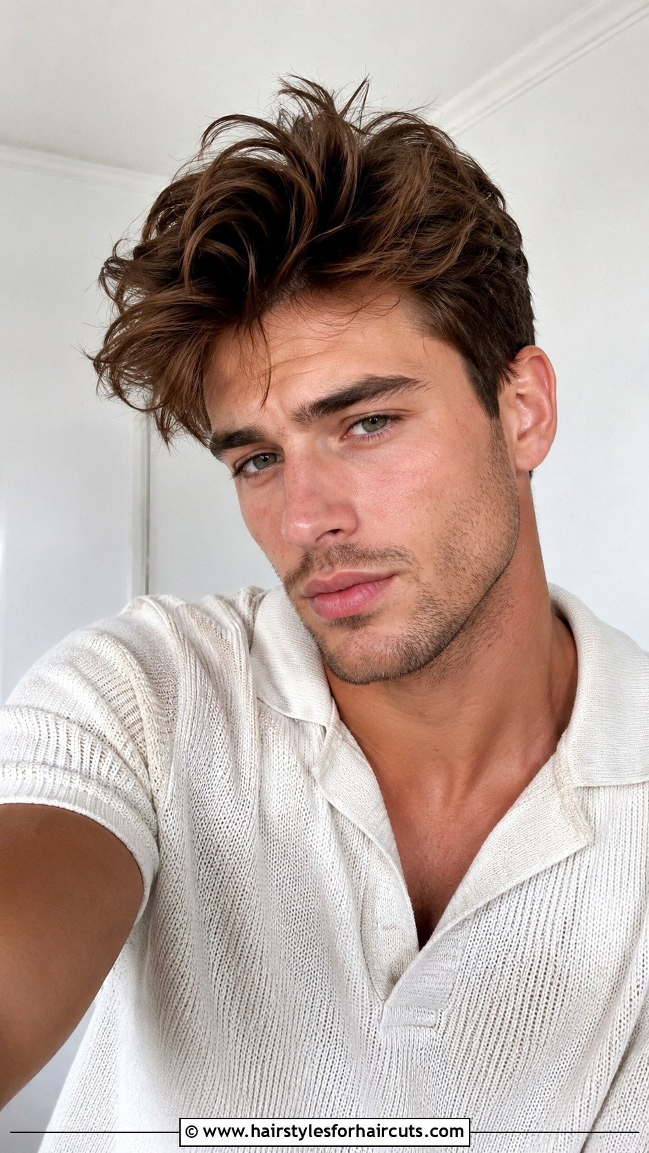 Messy Beach Boy Pompadour - 25 beach boy haircuts - 25 beach boy haircuts