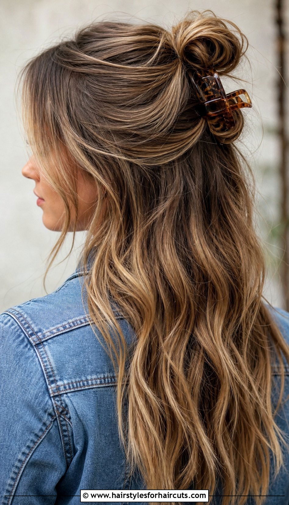 Messy Bun Half Up Half Down Hair Clip - 25 hairstyles half up half down hair clip - 25 hairstyles half up half down hair clip