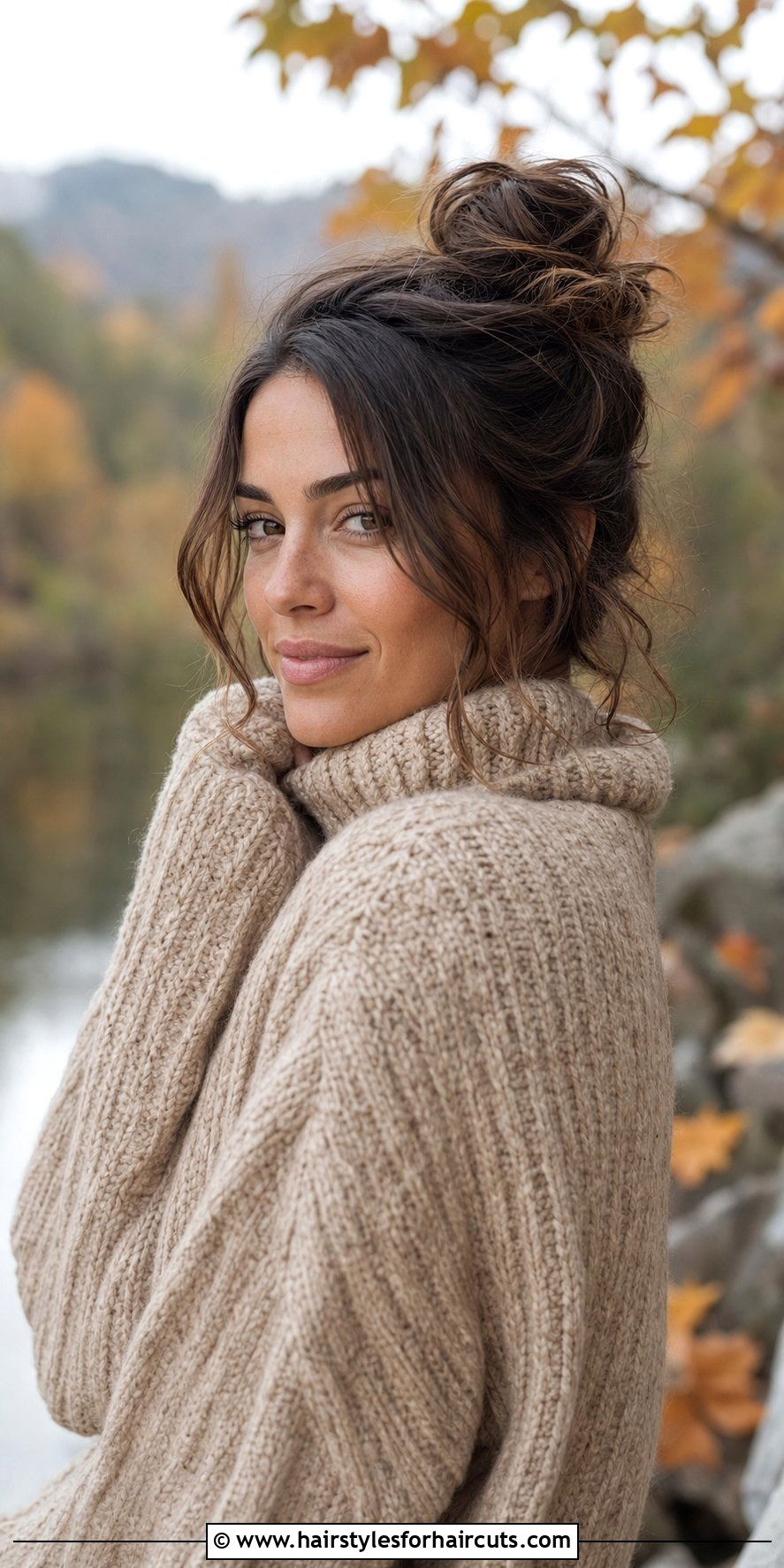 Messy Bun Updo Hairstyle - 25 fashion hairstyles - 25 fashion hairstyles