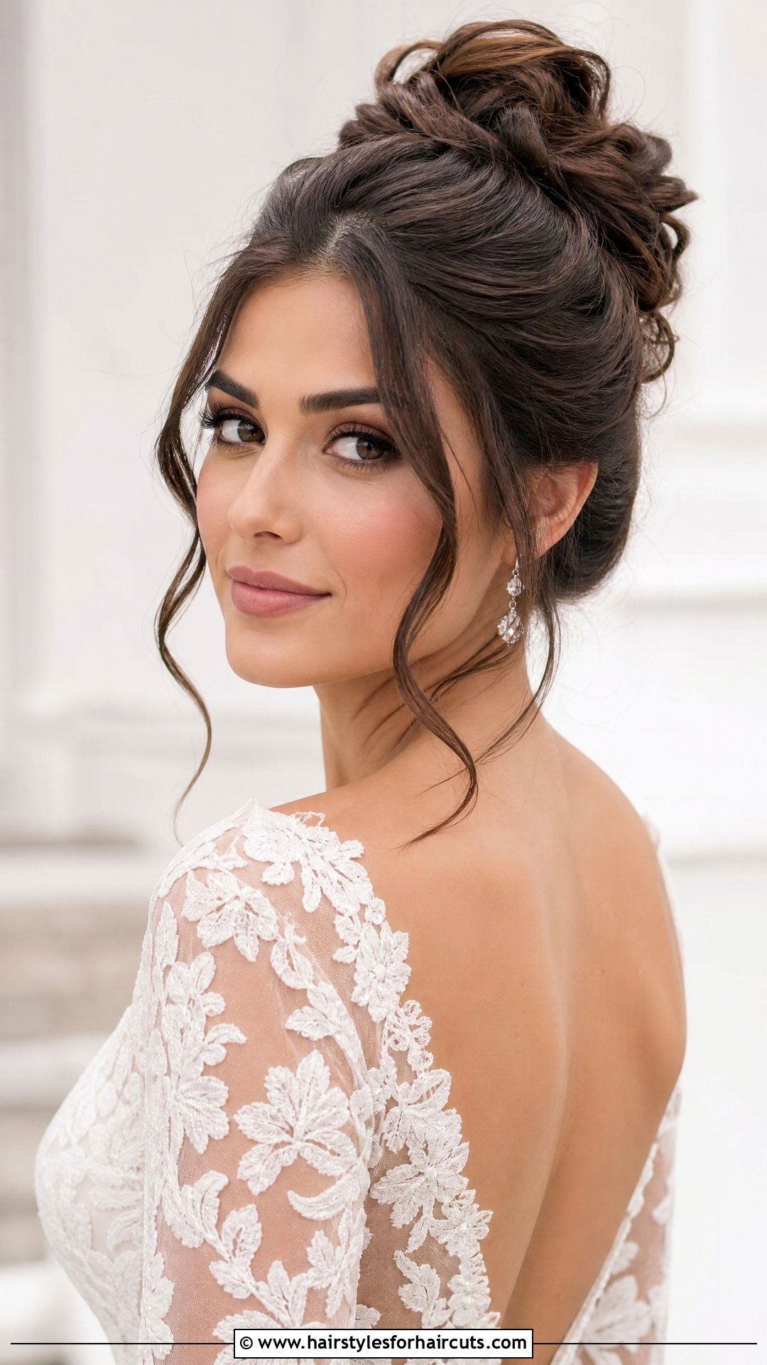 Messy Bun With Face Framing Pieces - 25 pageant hairstyles - 25 pageant hairstyles