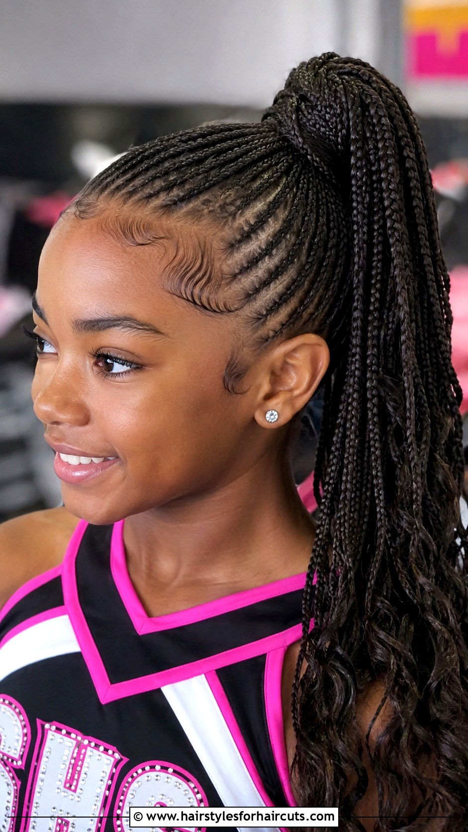 Messy Bun With Headband - 25 cheer hairstyles - 25 cheer hairstyles