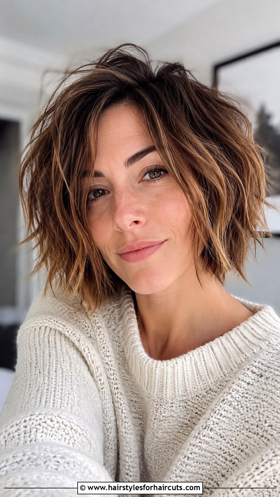 Messy Choppy Bob - 25 choppy bob hairstyles for fine hair - 25 choppy bob hairstyles for fine hair