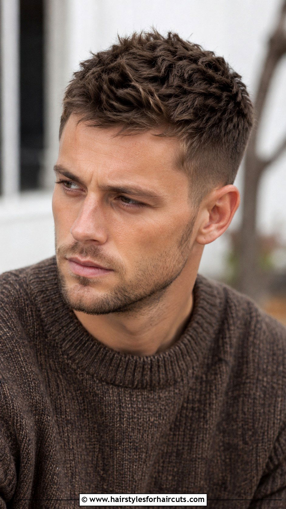 Messy Crew Cut - 25 crew hairstyles - 25 crew hairstyles