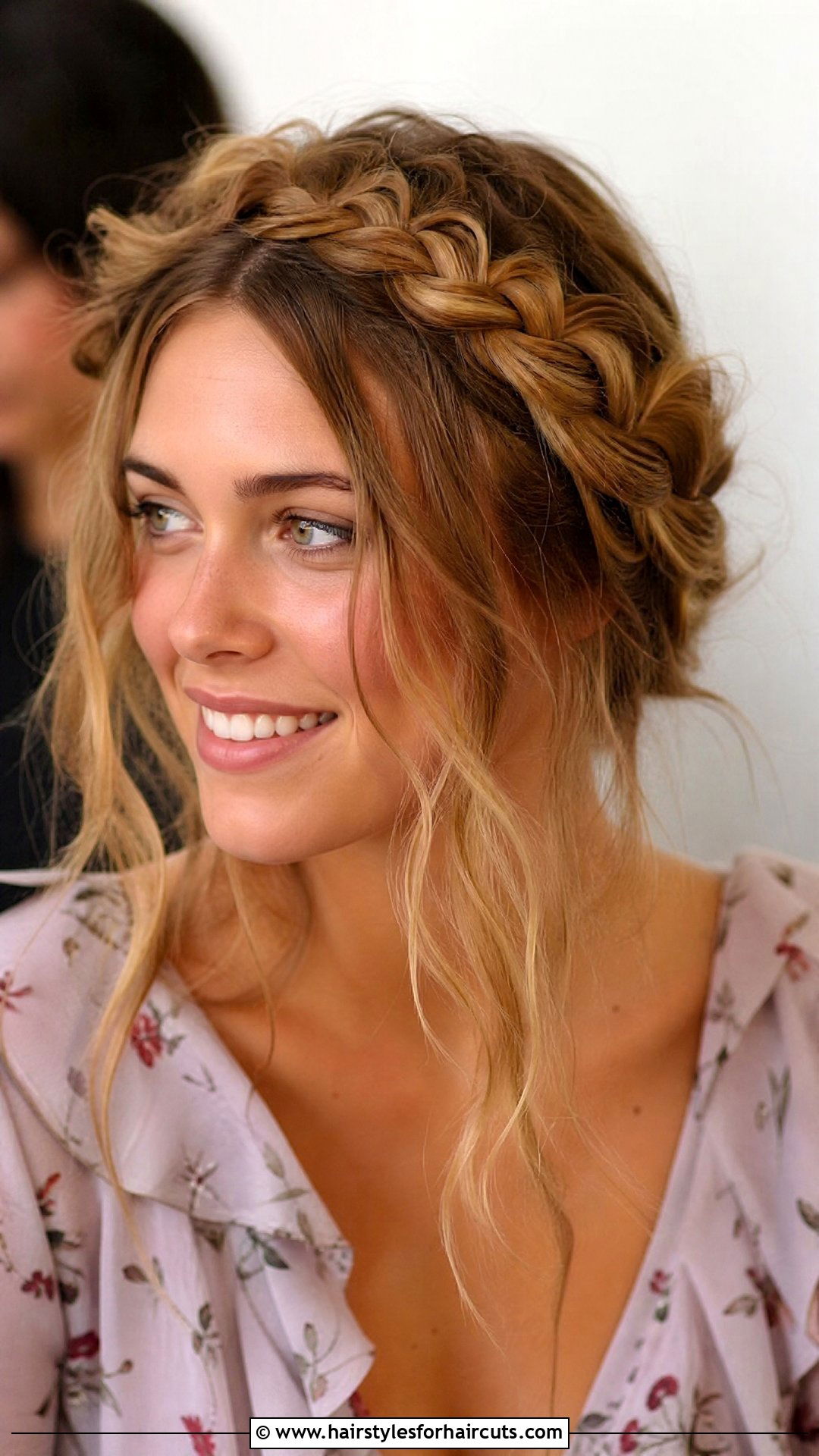 Messy Crown Braid Long Haircut - 25 tangled haircuts - 25 tangled haircuts
